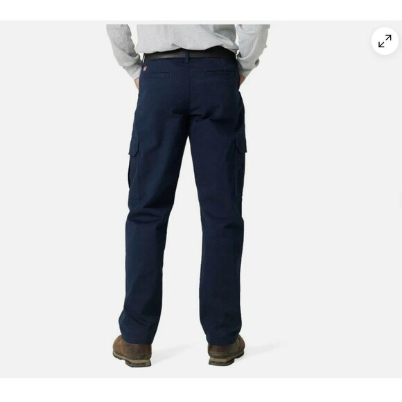 Wrangler Workwear Cargo 7 Pocket Pants Men's Size 44x30 Blue Relaxed Fit Twill - Picture 3 of 11